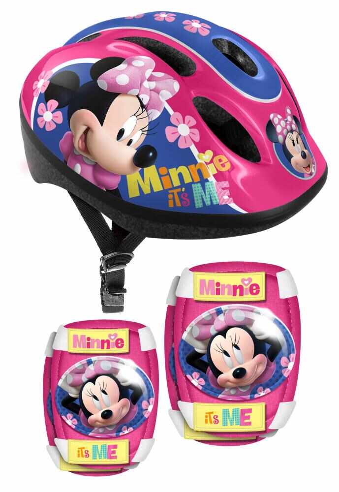 Set protectie 3 piese casca ,genunchiere si cotiere Stamp Combo Minnie