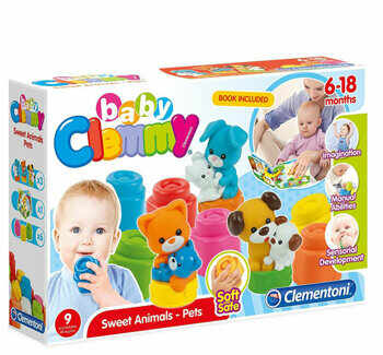 Baby Clemmy - Set de joaca cu carticica si animalute de companie