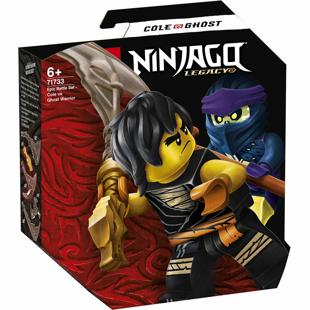 LEGO® Ninjago® - Set de lupta epica - Cole contra Ghost (71733)