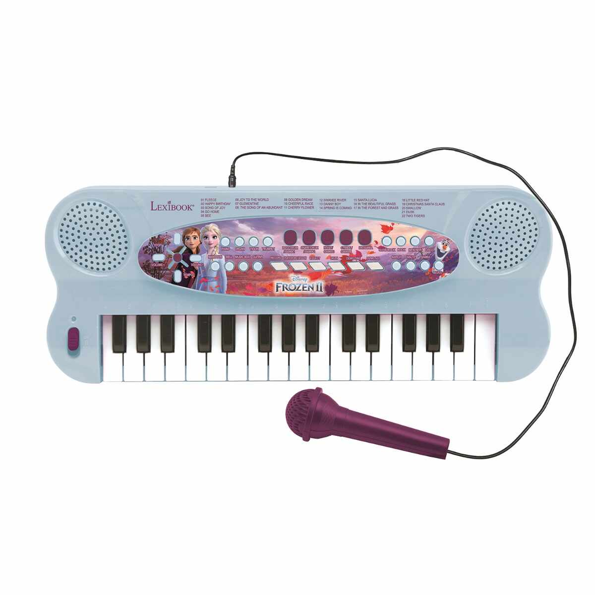 Orga electronica Lexibook, 32 de clape, sunete incorporate si microfon, Disney Frozen