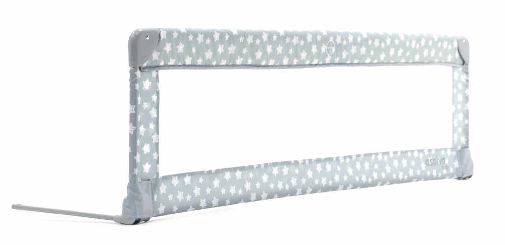 Balustrada de protectie pentru pat Asalvo Bed Rail 150 cm Stars Grey