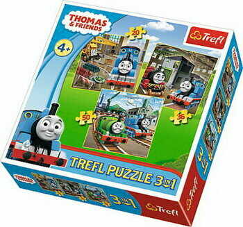 Puzzle 3 in 1 - Thomas intra in actiune, 106 piese