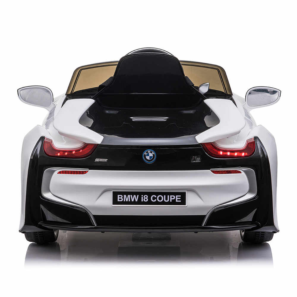 Masinuta electrica cu roti EVA si deschidere usi BMW I8 Coupe Alb
