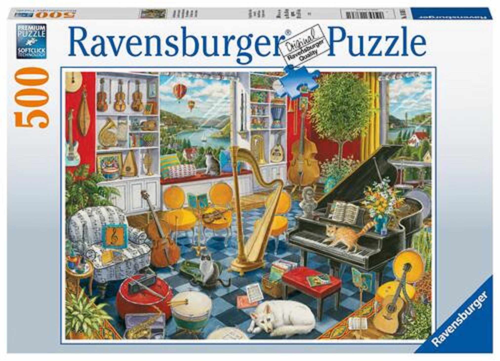 Puzzle 500 piese - Sala de muzica | Ravensburger
