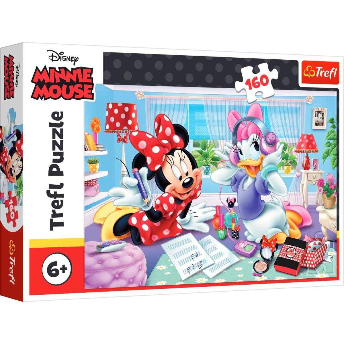 Puzzle Trefl 160 piese, O zi cu prietena cea mai buna, Disney Minnie Mouse