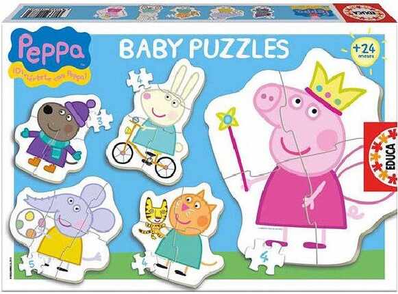 Set 5 puzzle-uri - Peppa Pig | Educa