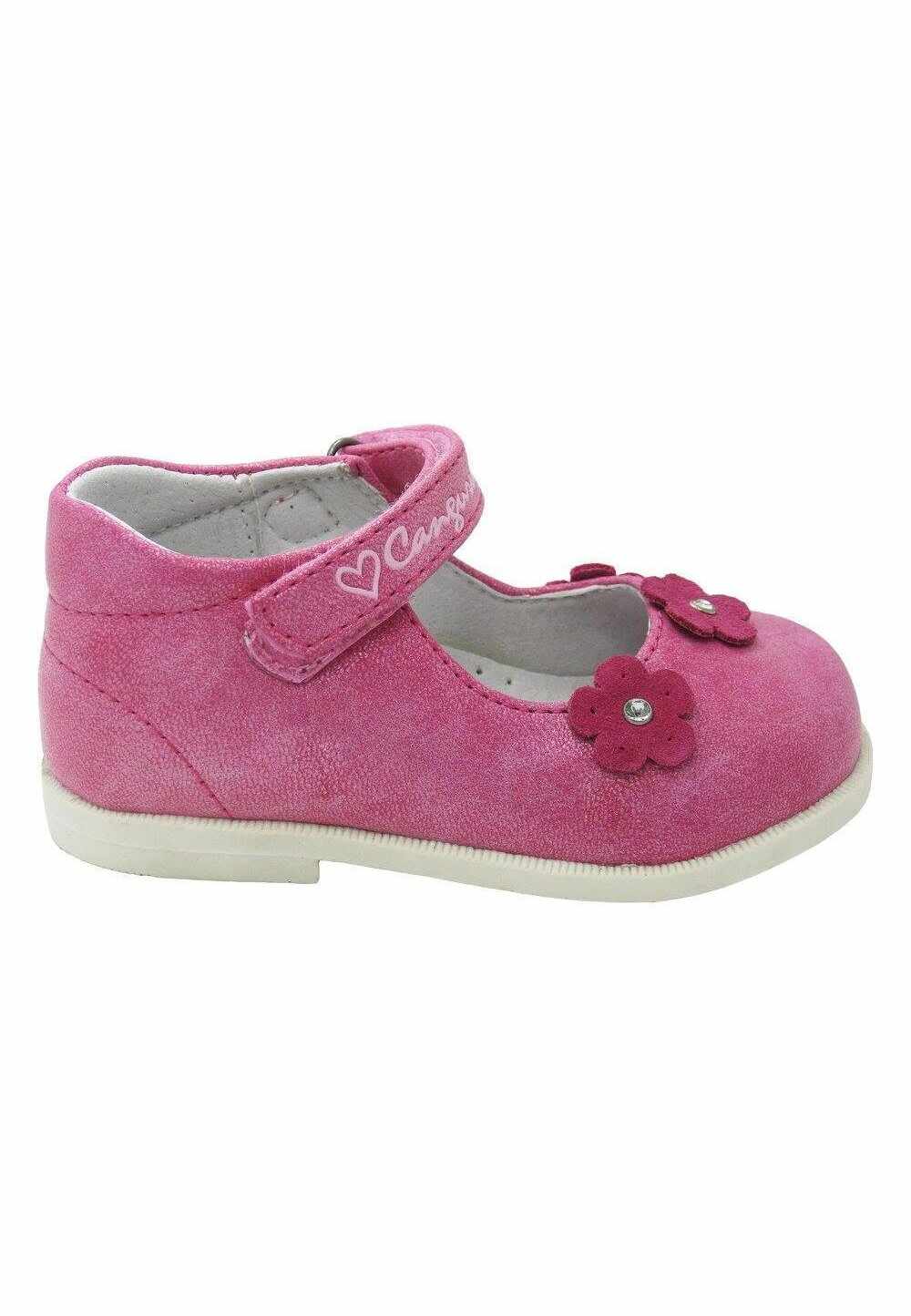 Pantofi fete, roz cu floricele