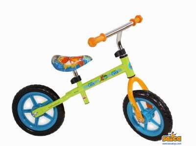 Bicicleta fara pedale copii 12 inch Saica Dino Train