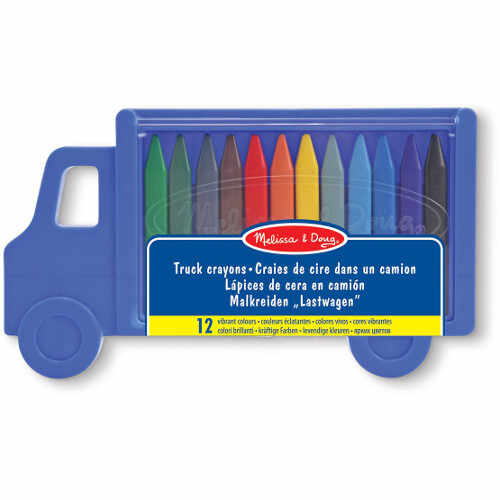Set 12 Creioane Colorate Triunghiulare Truck