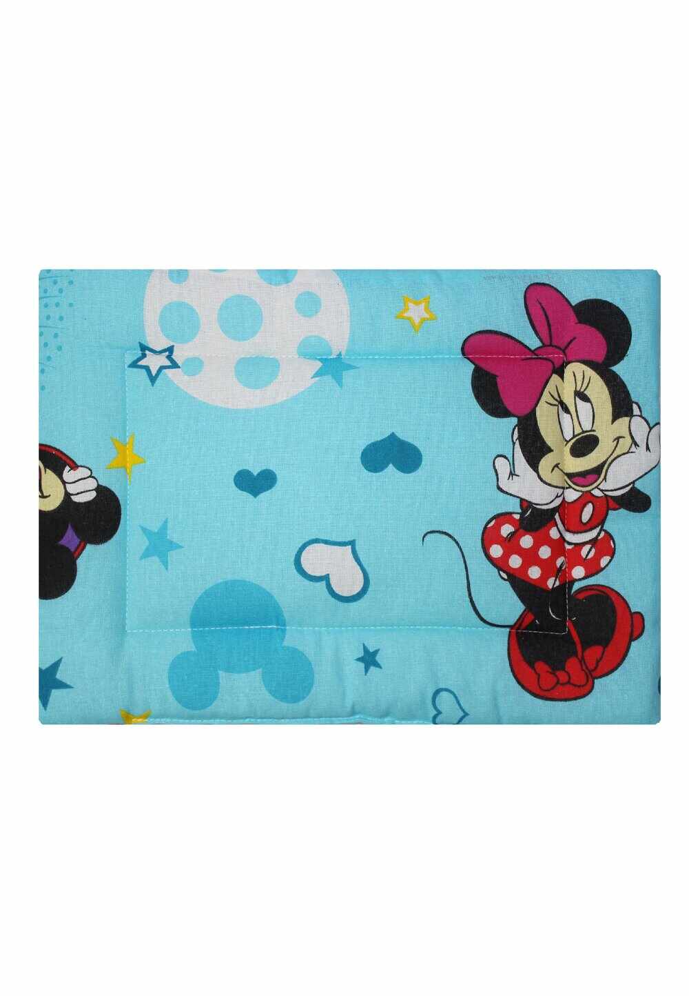 Perna slim, Minnie si Mickey, albastra cu stelute 37 x 28 cm