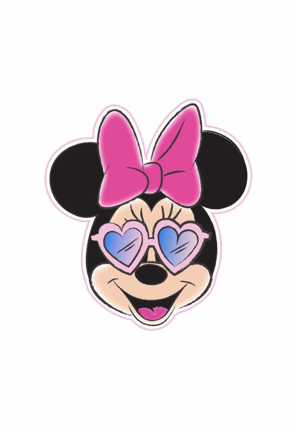 Prosop, Minnie Mouse cu ochelari de soare, 130x112 cm