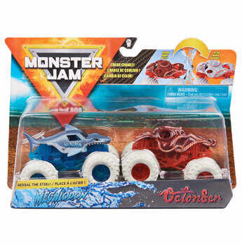 Monster Jam, Set 2 masinute Megalodon si Octonber, color change