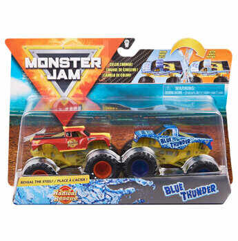 Monster Jam, Set 2 masinute Radical Rescue si Blue Thunder, color change