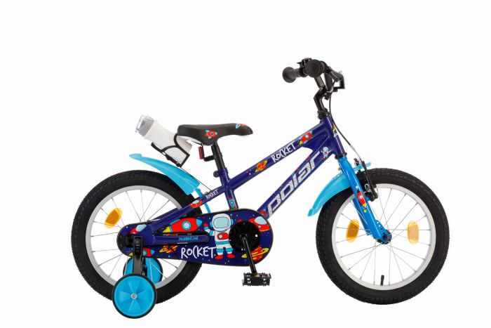 Bicicleta copii Polar Rocket 18 inch albastru