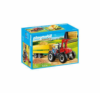 Playmobil Country, Farm Fun - Tractor cu remorca galbena