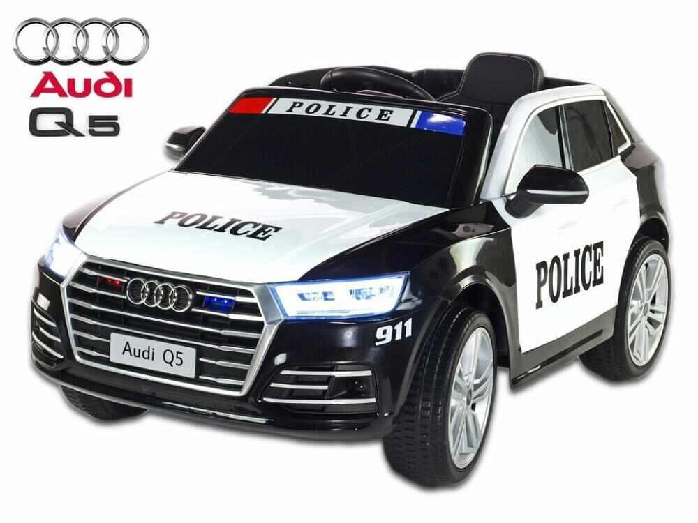 Masinuta electrica Audi Q5 Police cu roti cauciuc