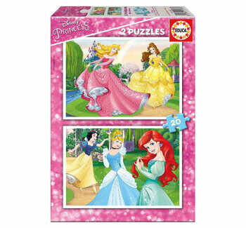 Puzzle Disney Princesses, 2 x 20 piese