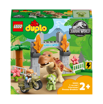 LEGO DUPLO - Evadarea dinozaurilor T Rex si Tricerato 10939