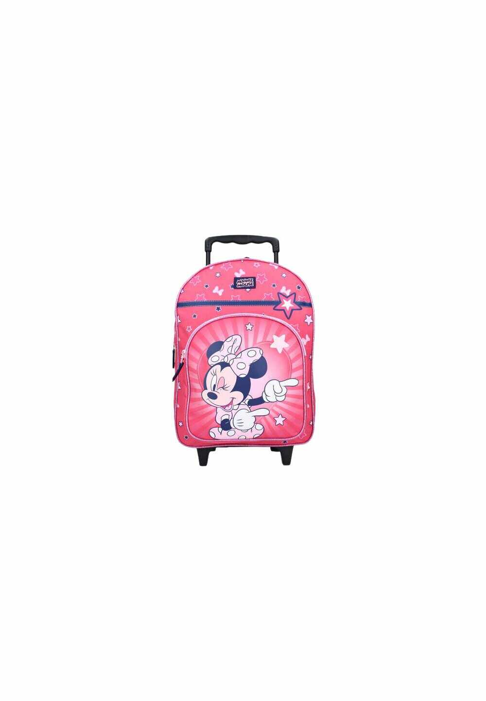 Troller, Minnie Mouse, roz cu stelute, 40x11x31 cm