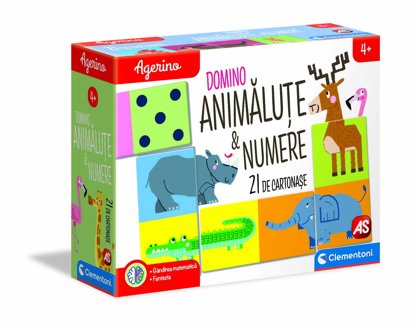Joc - Domino: Animalute si numere | Clementoni