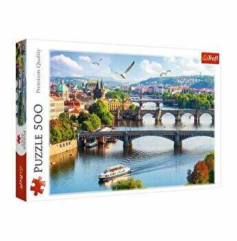 Puzzle Trefl Orasul Praga, 500 piese