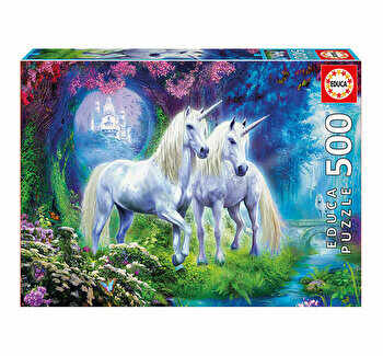 Puzzle Unicorns in the Forest, 500 piese