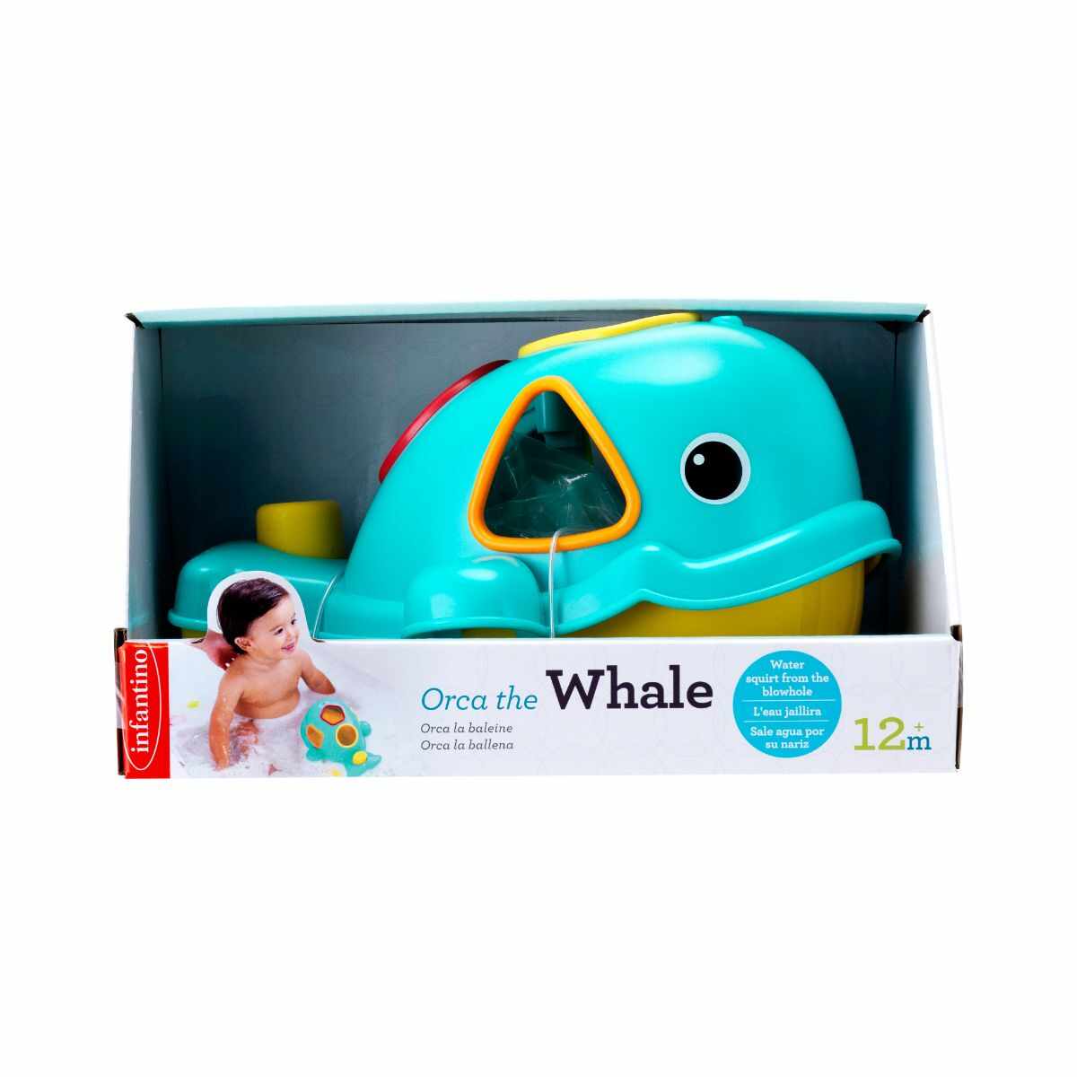 Jucarie de baie, pentru copii, B Kids, balena interactiva