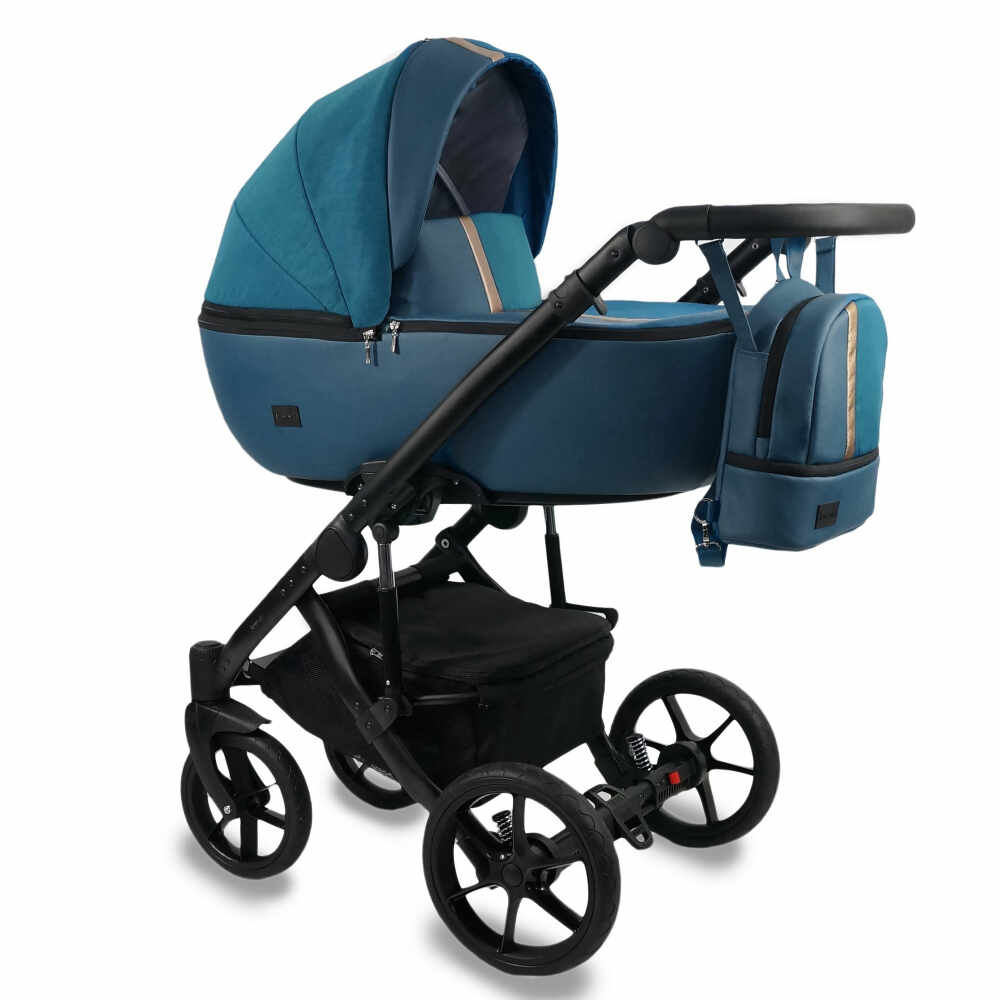 Carucior copii 3 in 1 reversibil 0-36 luni Bexa Air Turquoise