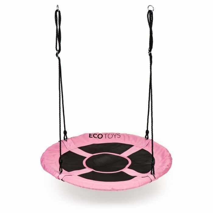 Leagan de gradina Ecotoys Boc110 pentru copii 110 cm 150 kg roz