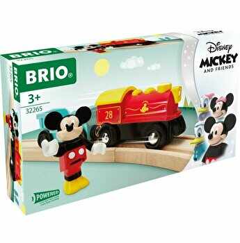 Jucarie Brio - Tren Mickey Mouse, cu baterii