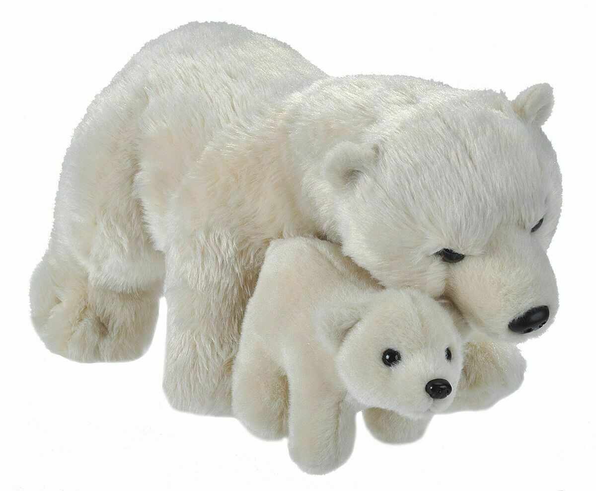 Jucarie de plus - Mama si Puiul - Urs Polar | Wild Republic