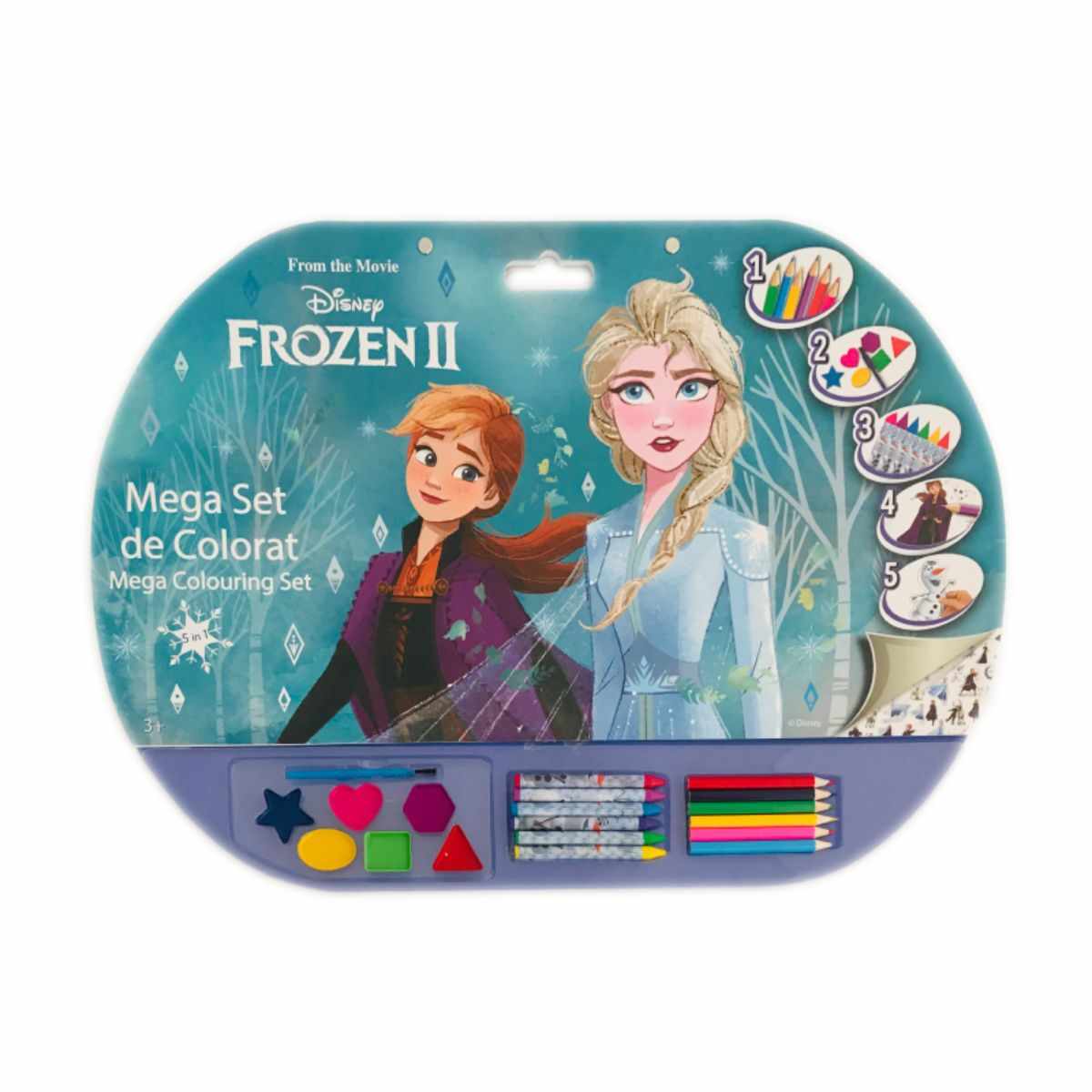 Mega Set de colorat 5 in 1, Frozen II