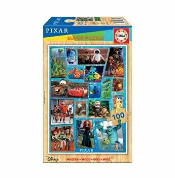 Puzzle Disney Pixar, lemn, 100 piese