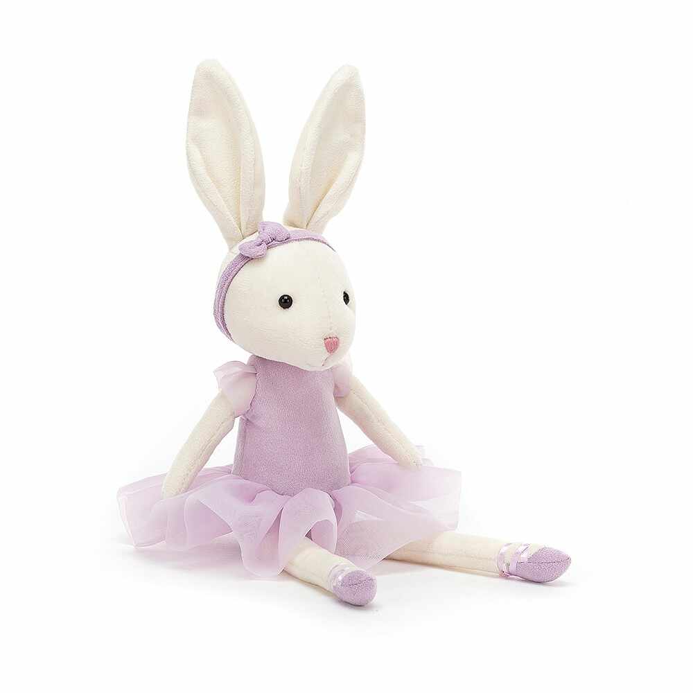 Jucarie de plus - Pirouette Bunny Lilac, 27 cm | Jellycat