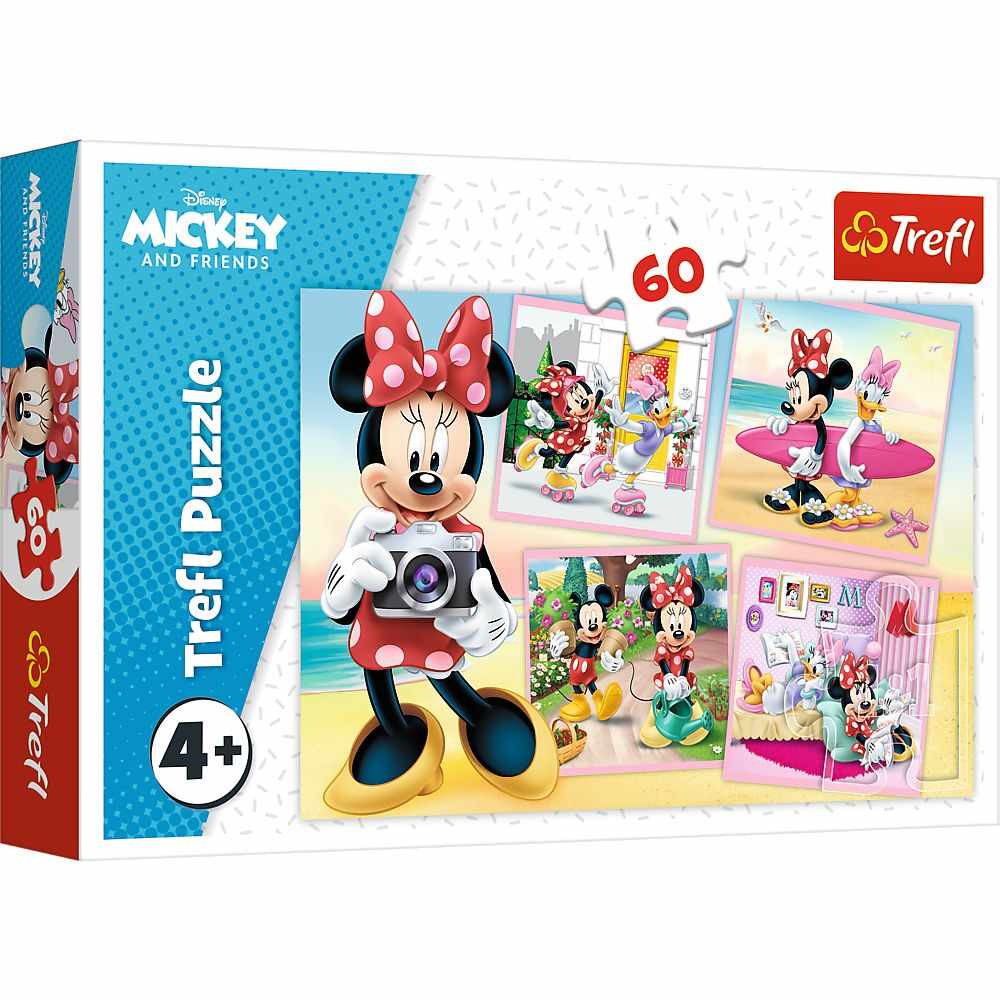 Puzzle 60 piese, Trefl, Minunata Minnie Mouse