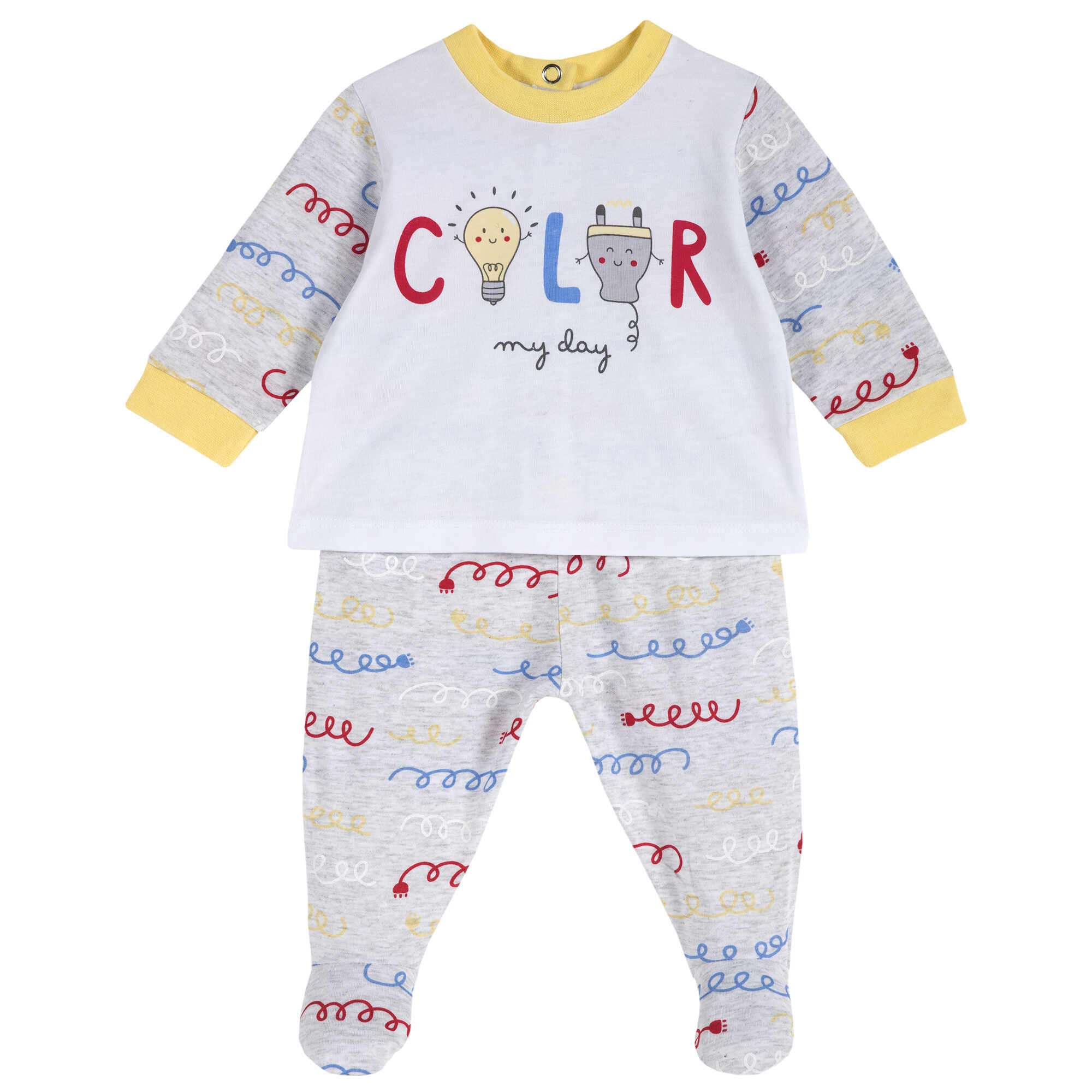 Set bluza si pantalonas copii Chicco, multicolor, 77930