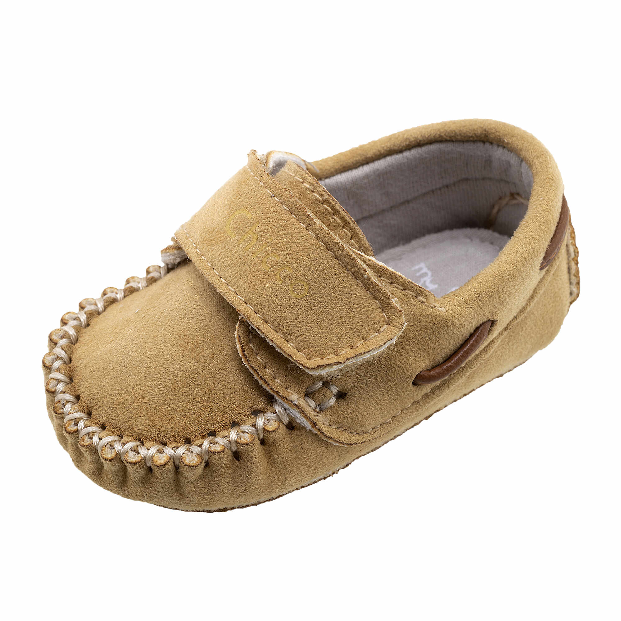 Pantofi copii Chicco Olivio, cu snur, bej, 62105