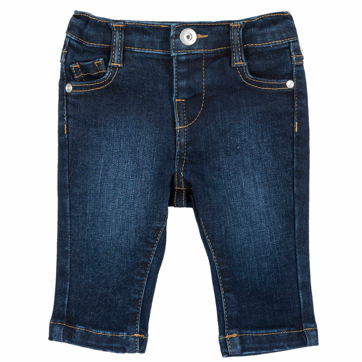 Pantalon lung copii Chicco, denim elastic, albastru, 08287