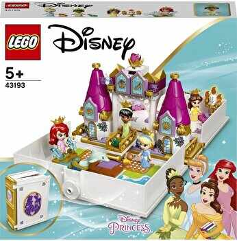 LEGO Disney Princess - Aventura lui Ariel, Belle, Cenusareasa si Tiana din cartea de povesti 43193