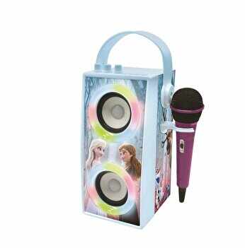 Boxa portabila cu lumini, bluetooth si microfon Frozen