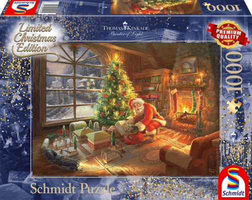 Puzzle 1000 de piese - Thomas Kinkade - Santa Claus | Schmidt