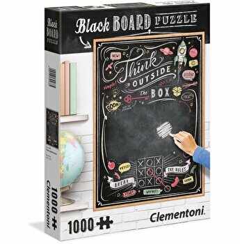 Puzzle Black Board - Think outside the box, 1000 piese