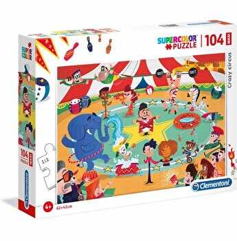 Puzzle supercolor Crazy Circus, 104 piese