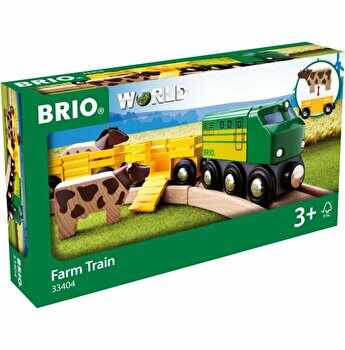 Jucarie din lemn Brio - Trenul de la ferma