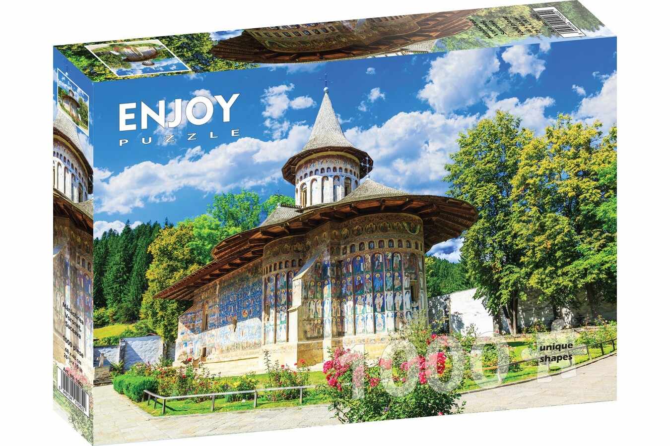 Puzzle 1000 piese - Voronet Monastery - Suceava | Enjoy