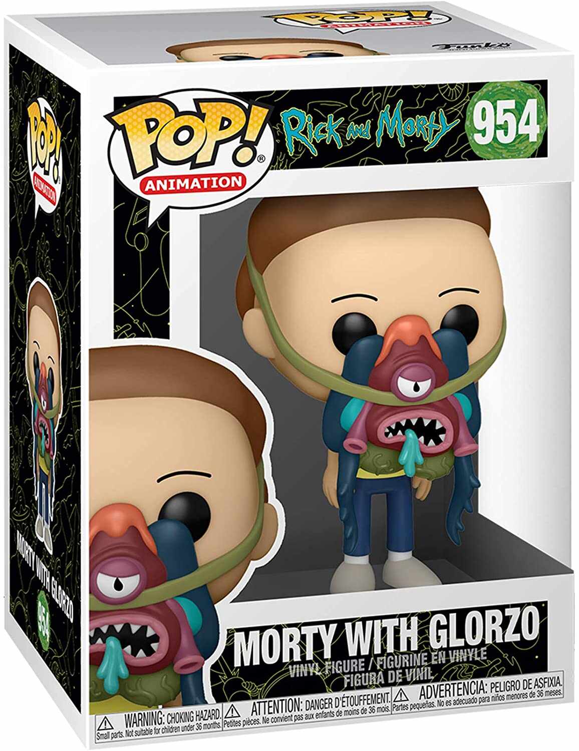 Figurina - Rick and Morty - Morty with Glorzo | FunKo