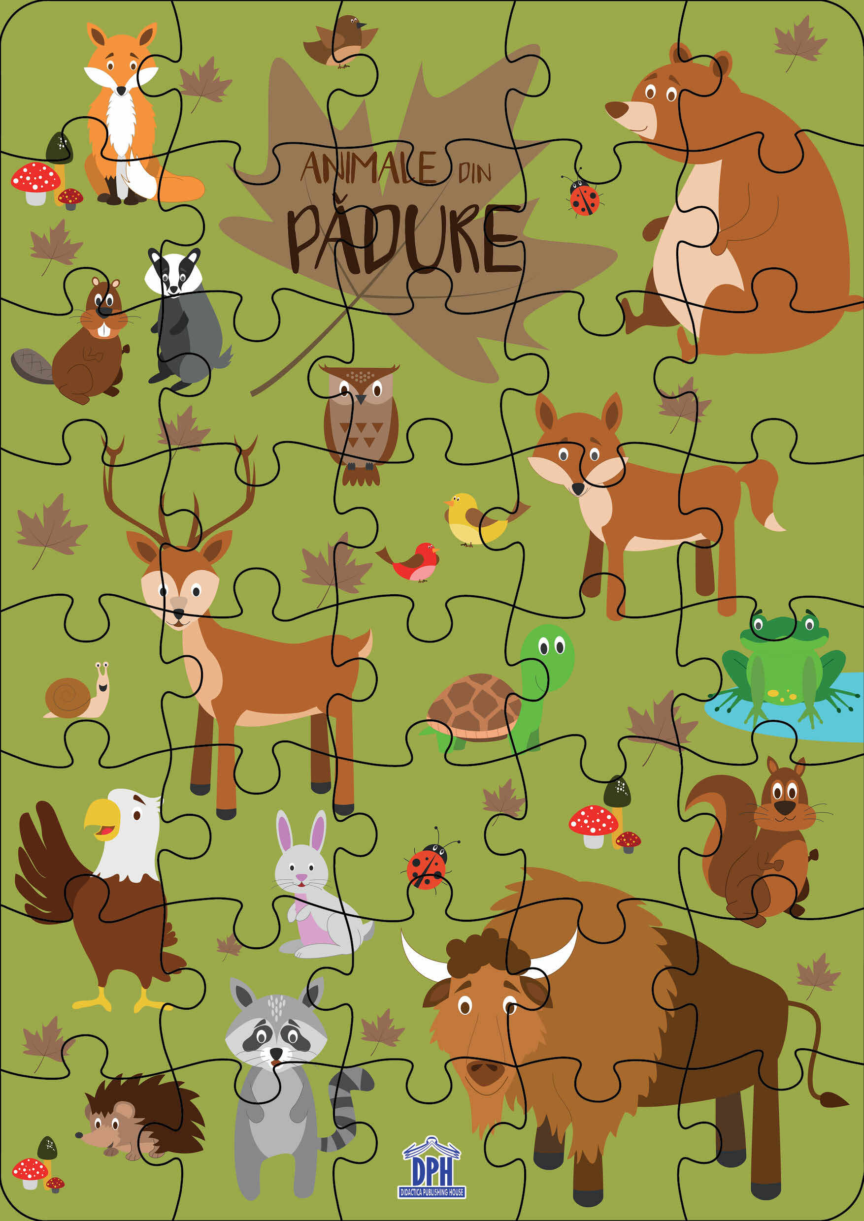 Puzzle: Animale din padure | Didactica Publishing House