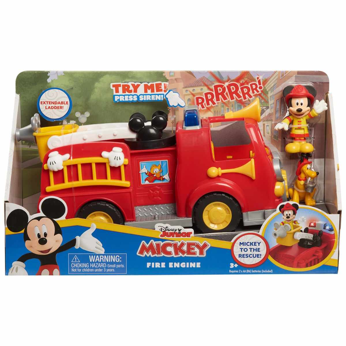 Set masina de pompieri si figurine, Disney Mickey Mouse