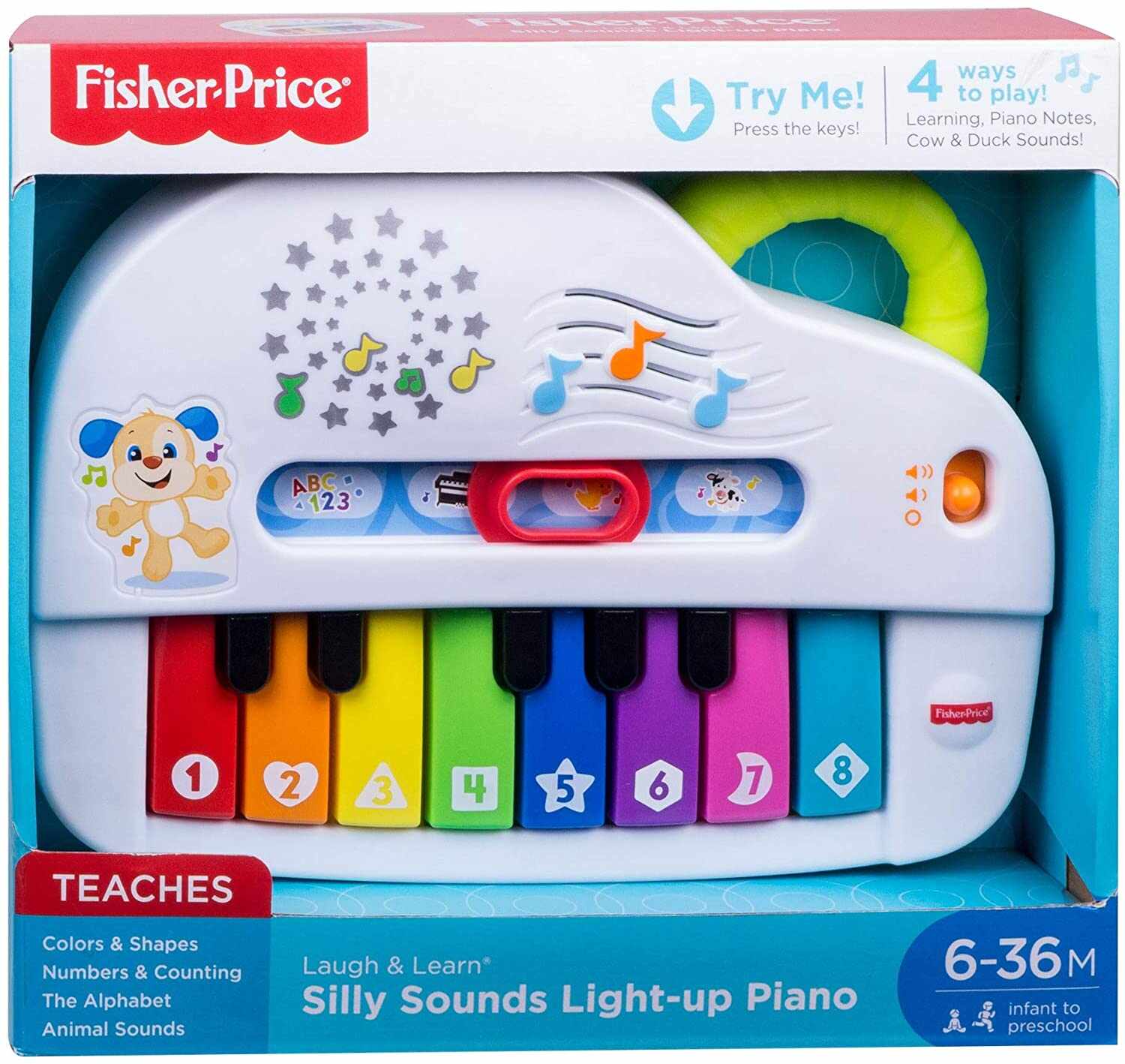 Jucarie interactiva - Laugh & Learn: Silly Sounds Light-up Piano | Fisher-Price