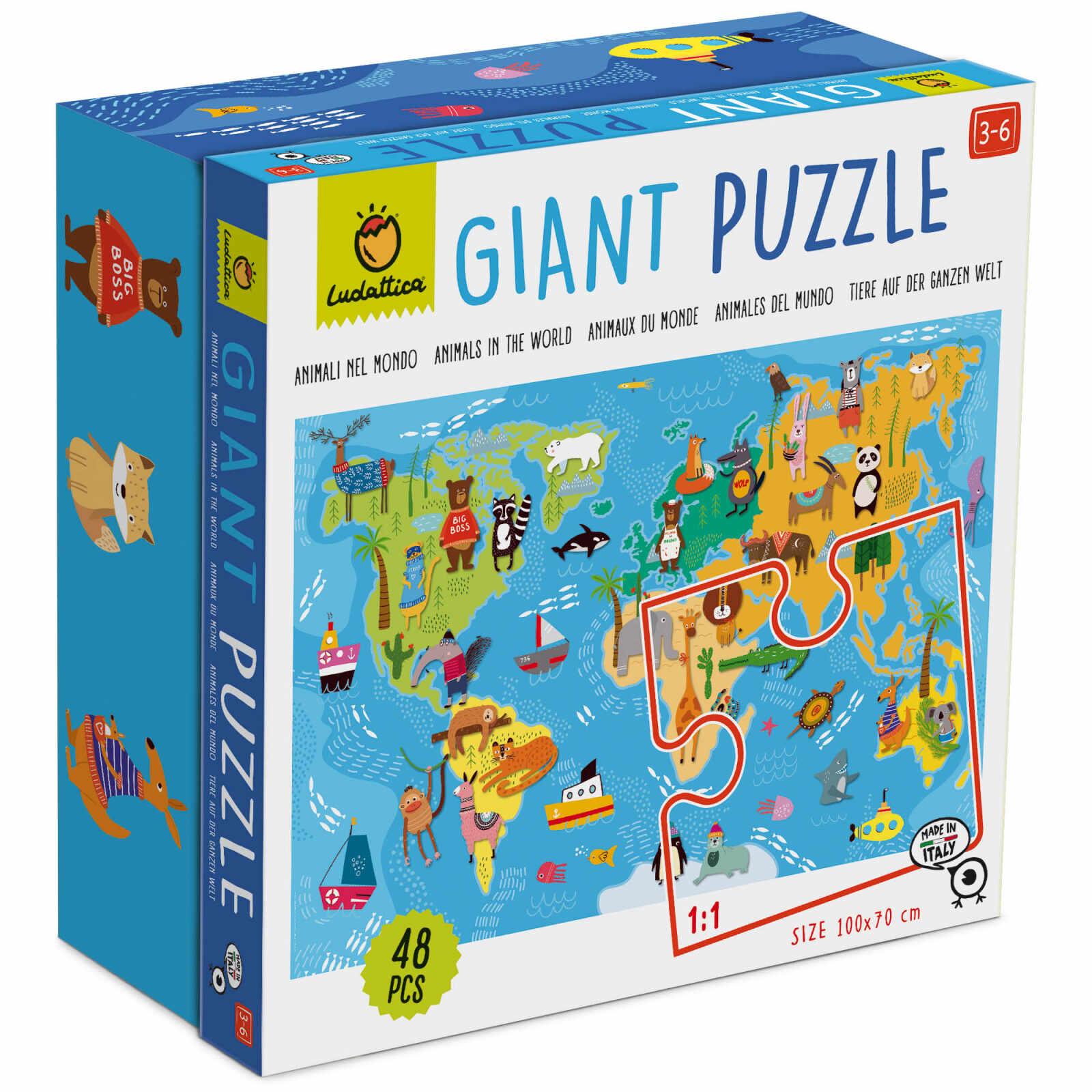 Puzzle - Giant Puzzle: Animal In the World | Ludattica